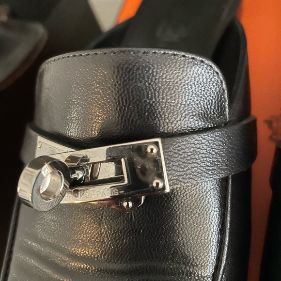 Hermes Oz Mule Black Size 37.5 - Picture 2 of 5